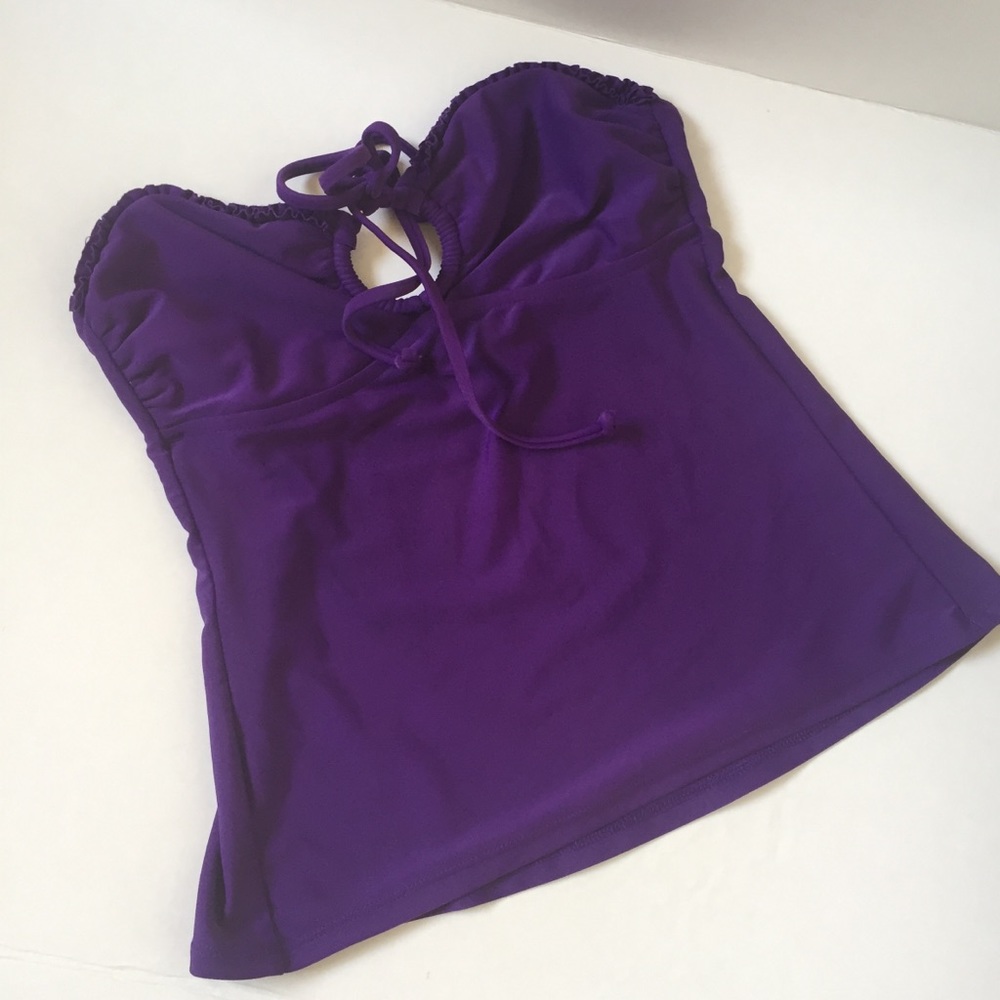 Xhilaration purple tankini top size s